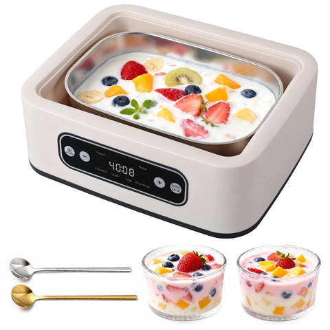 Kaaeiccr Yogurtera con pantalla digital y temporizador para yogur perfecto