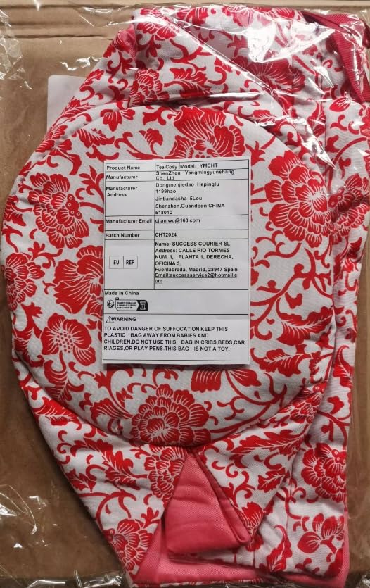 Kabake funda-tetera aislante con relleno de algodón suave conserva la temperatura.