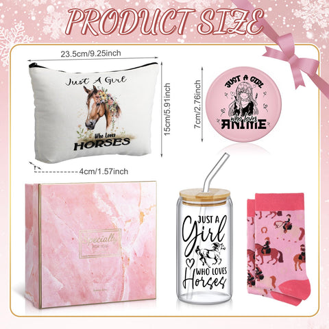 Bolsa de maquillaje Kacctyen con diseño caballo, resistente y durable para viajes.