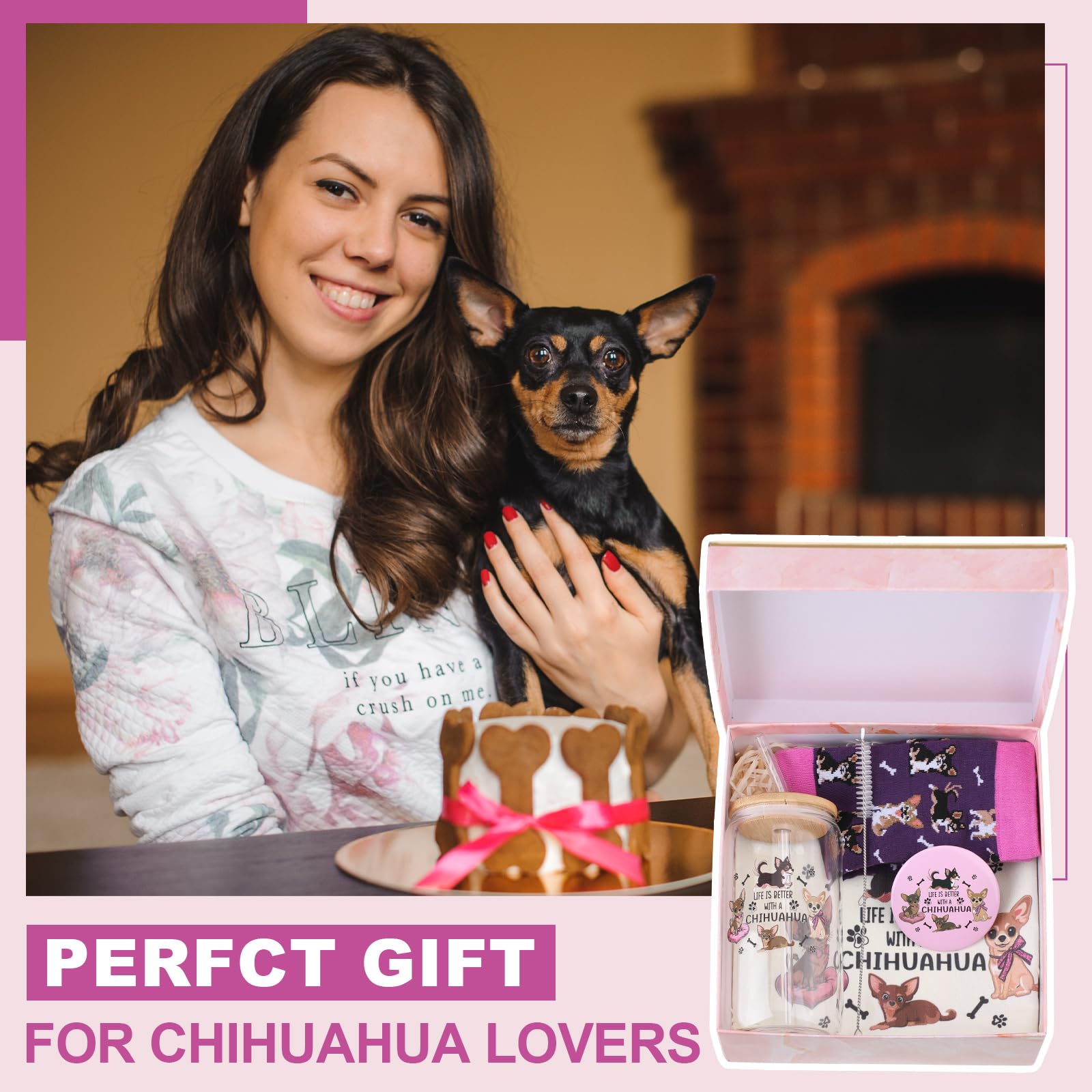 Set regalo chihuahua de Kacctyen para amantes de mascotas