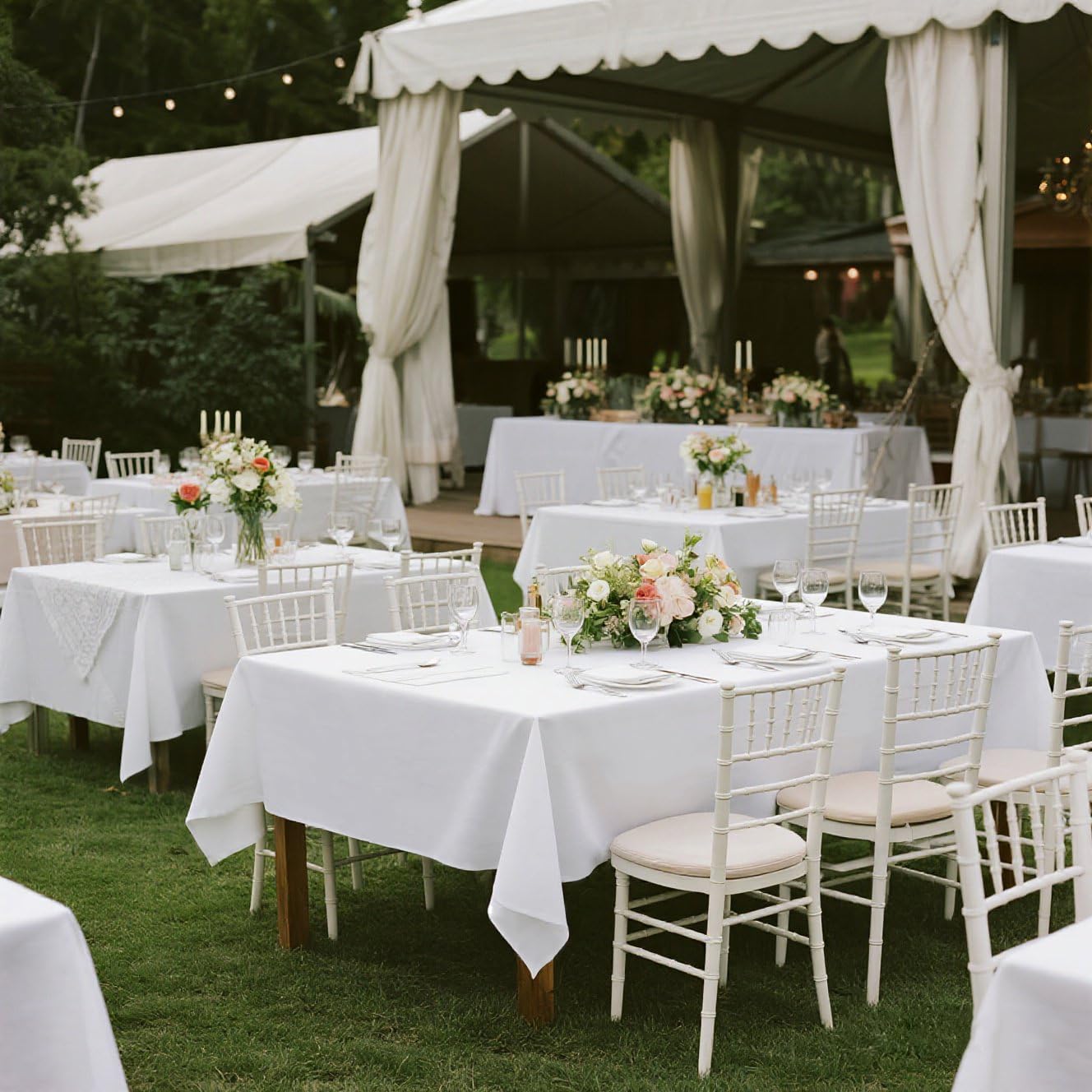 Uso interior y exterior con mantel Kachanaa para banquetes y picnic