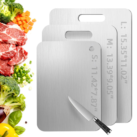 Kacitalone Tavano tabla de corte titanio doble cara para verduras, higiene superior.