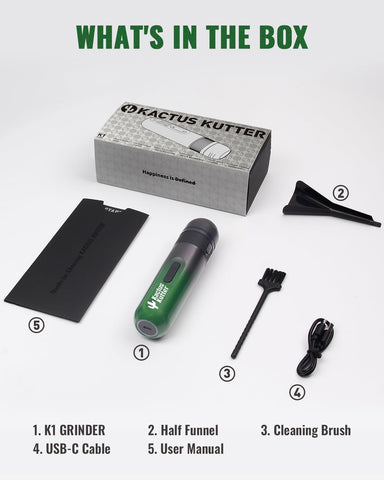 KactusKutter K1 apto para especias suaves como albahaca y cilantro.