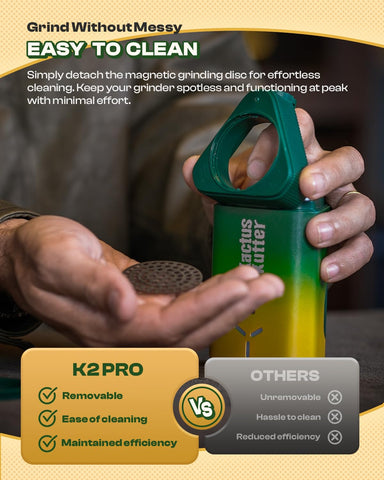 KactusKutter K2 Pro disco sin dientes mejora molienda eficiente incluso especias duras