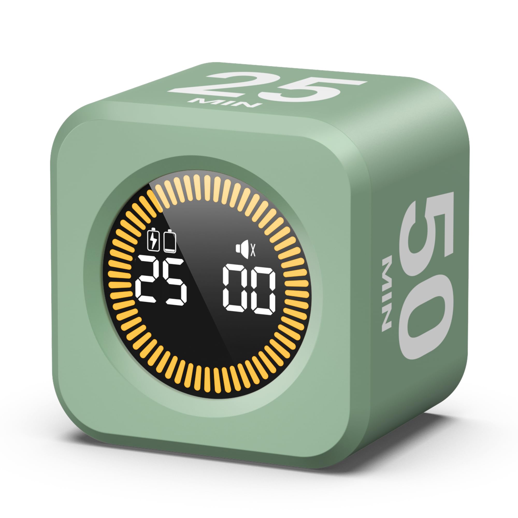 KADAMS Pomodoro cubo temporizador con anillo luminoso para ver la cuenta regresiva.