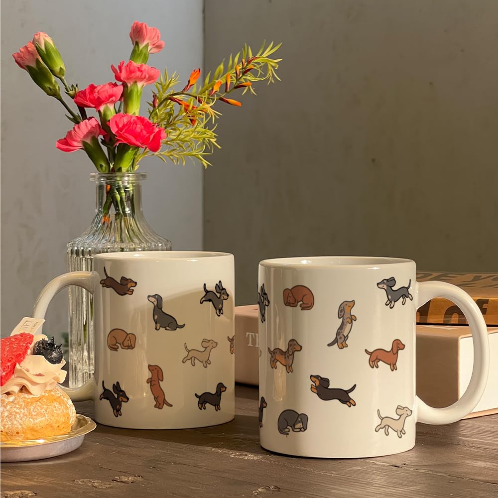 Taza cafe-dachshund de Kadiak para bebidas calientes en la oficina