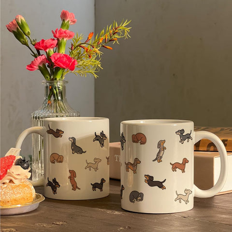 Taza cafe-dachshund de Kadiak para bebidas calientes en la oficina
