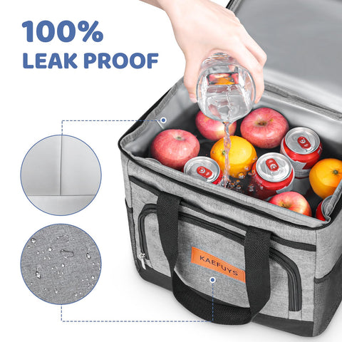 KAEFUYS bolsa termica 15L, interior PEVA impermeable y seguro.