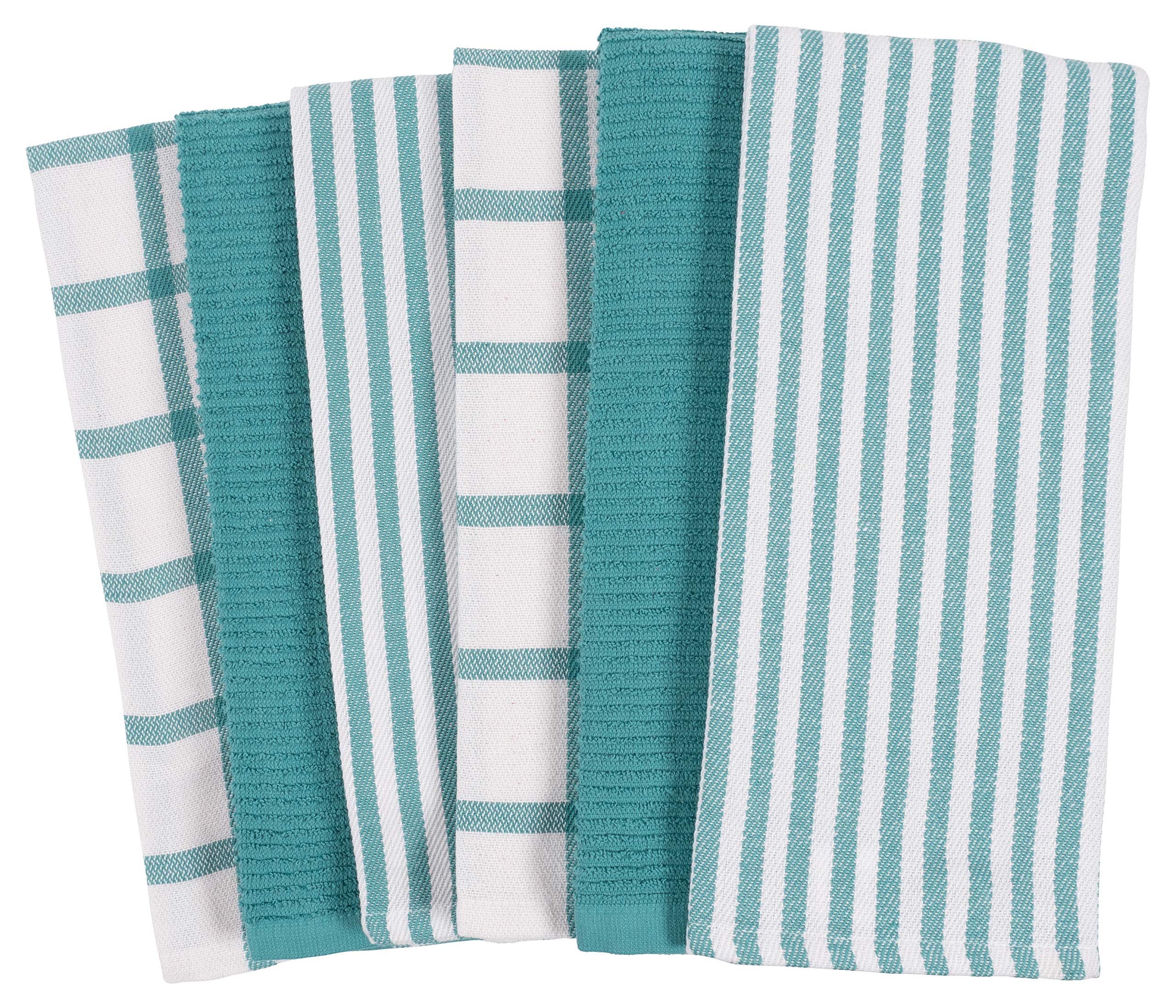 KAF Home mixtas planas teal para cocinar y secar