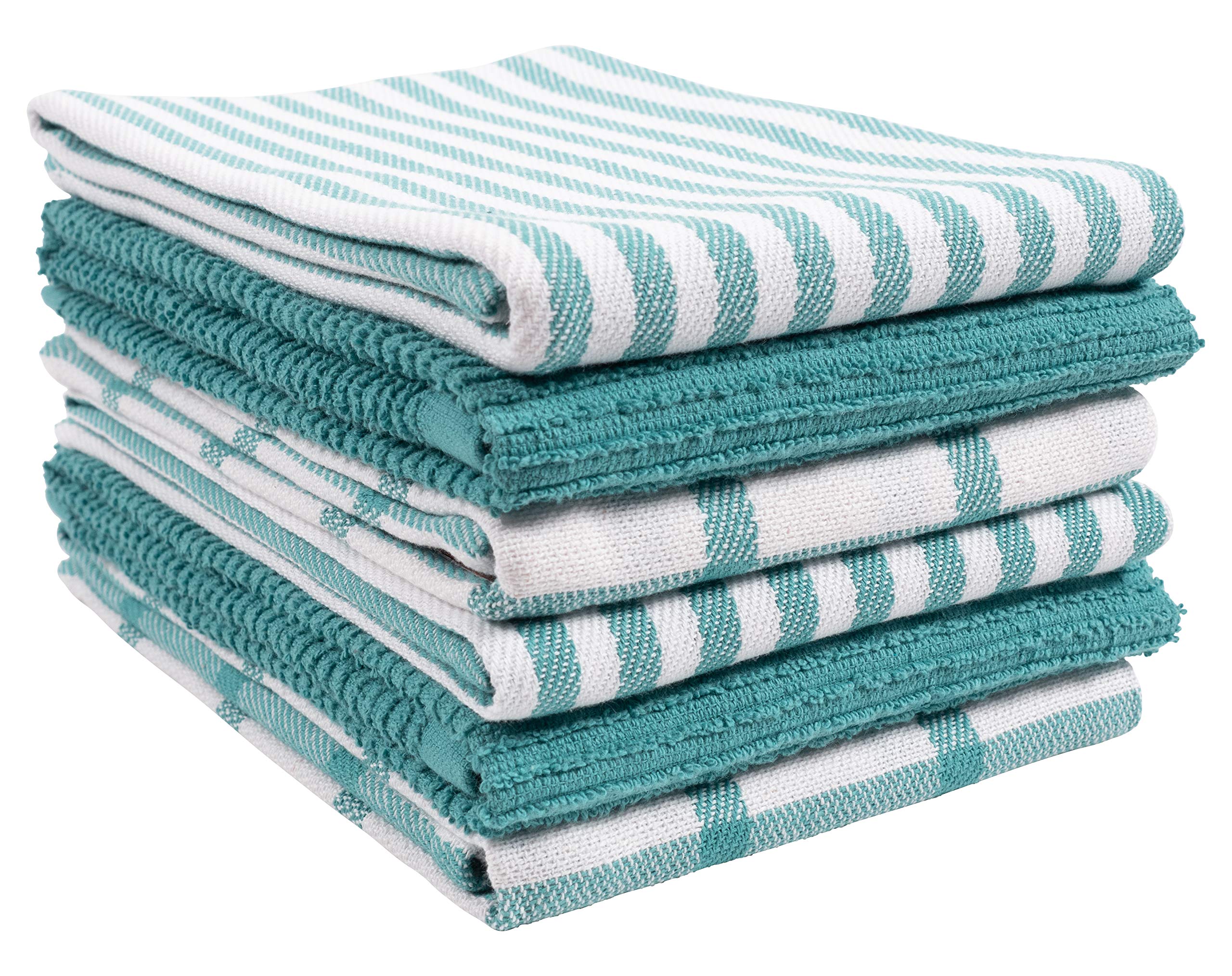 KAF Home mixtas terry teal para limpieza diaria
