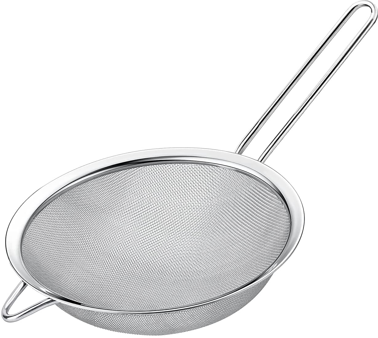 KAFOOR colador de malla fina con mango de acero inoxidable para tamizar harina