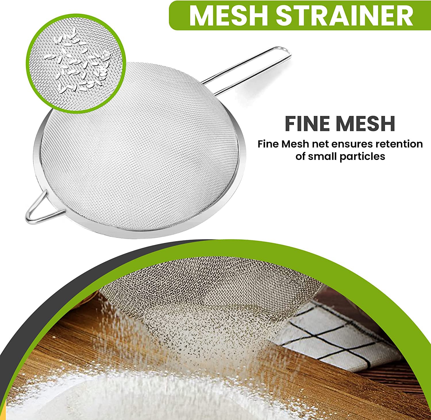 KAFOOR filtro de malla fina de acero inoxidable para filtrado suave