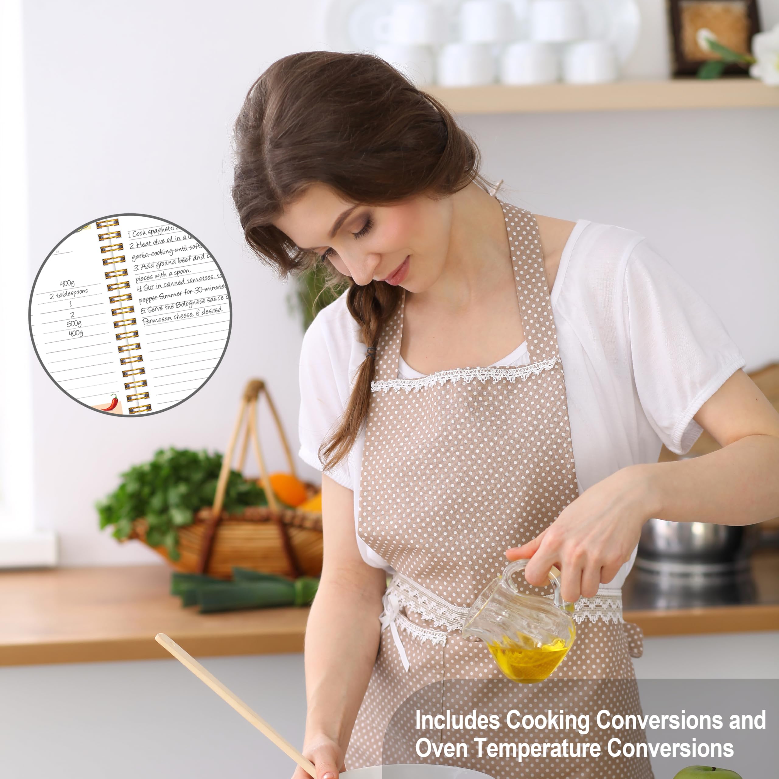 KAICN libro de recetas, índice personalizable para organizar por categorías.