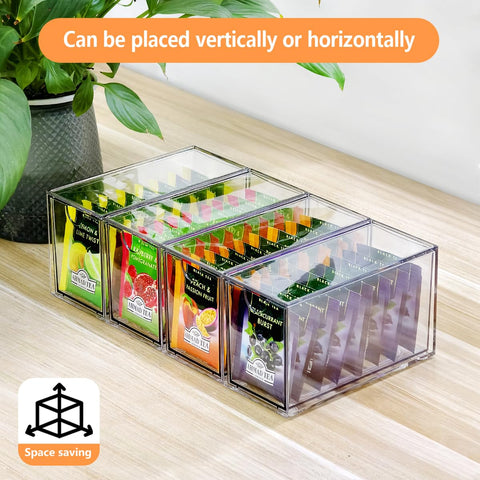 KAIDELI diseño apilable para ordenar bolsitas de té