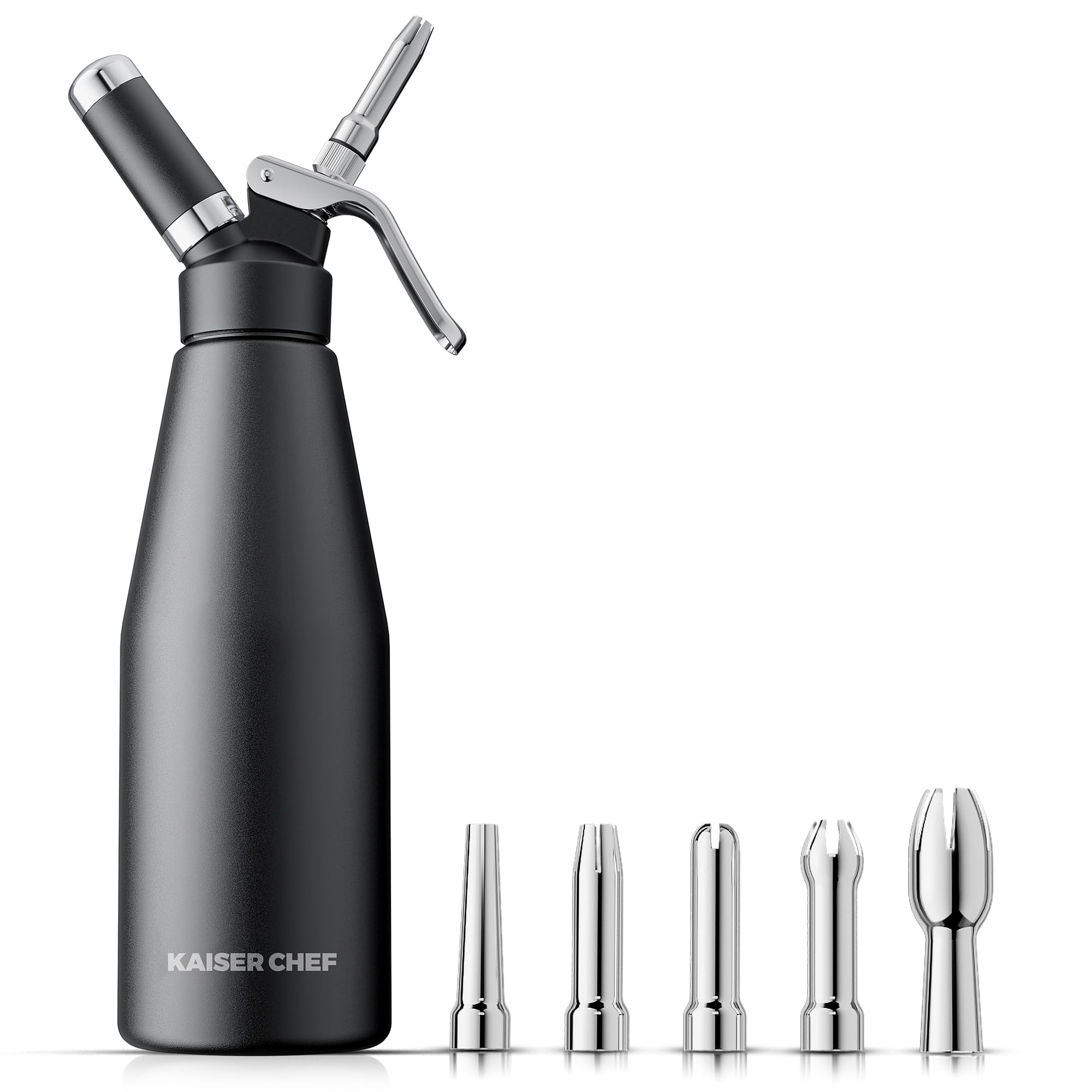 Kaiser Chef dispensador de chantilly 1000 ml para crema suave y estable