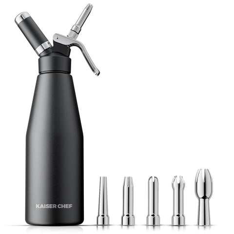 Kaiser Chef dispensador de chantilly 1000 ml para crema suave y estable