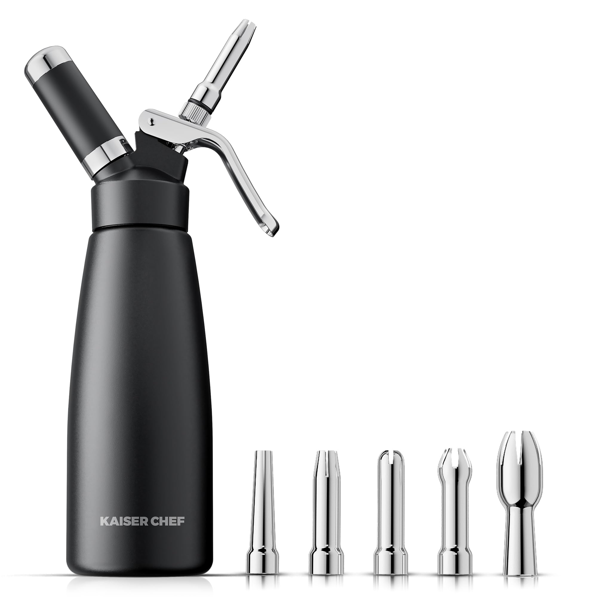 Kaiser Chef dispensador de crema aluminio 500 ml para repostería