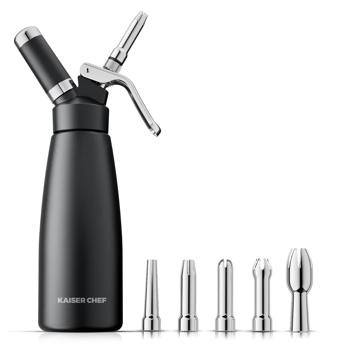 Kaiser Chef dispensador de crema aluminio 500 ml para repostería