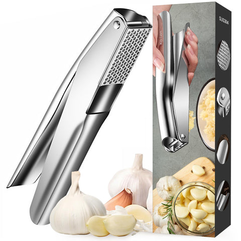 KAITION Prensador de ajo en acero inoxidable para amplificar el sabor en tus comidas.