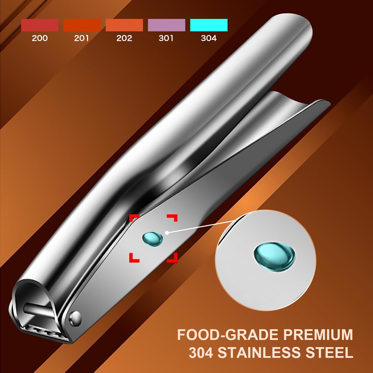 KAITION Prensador de ajo ideal para uso diario en cocinas modernas.