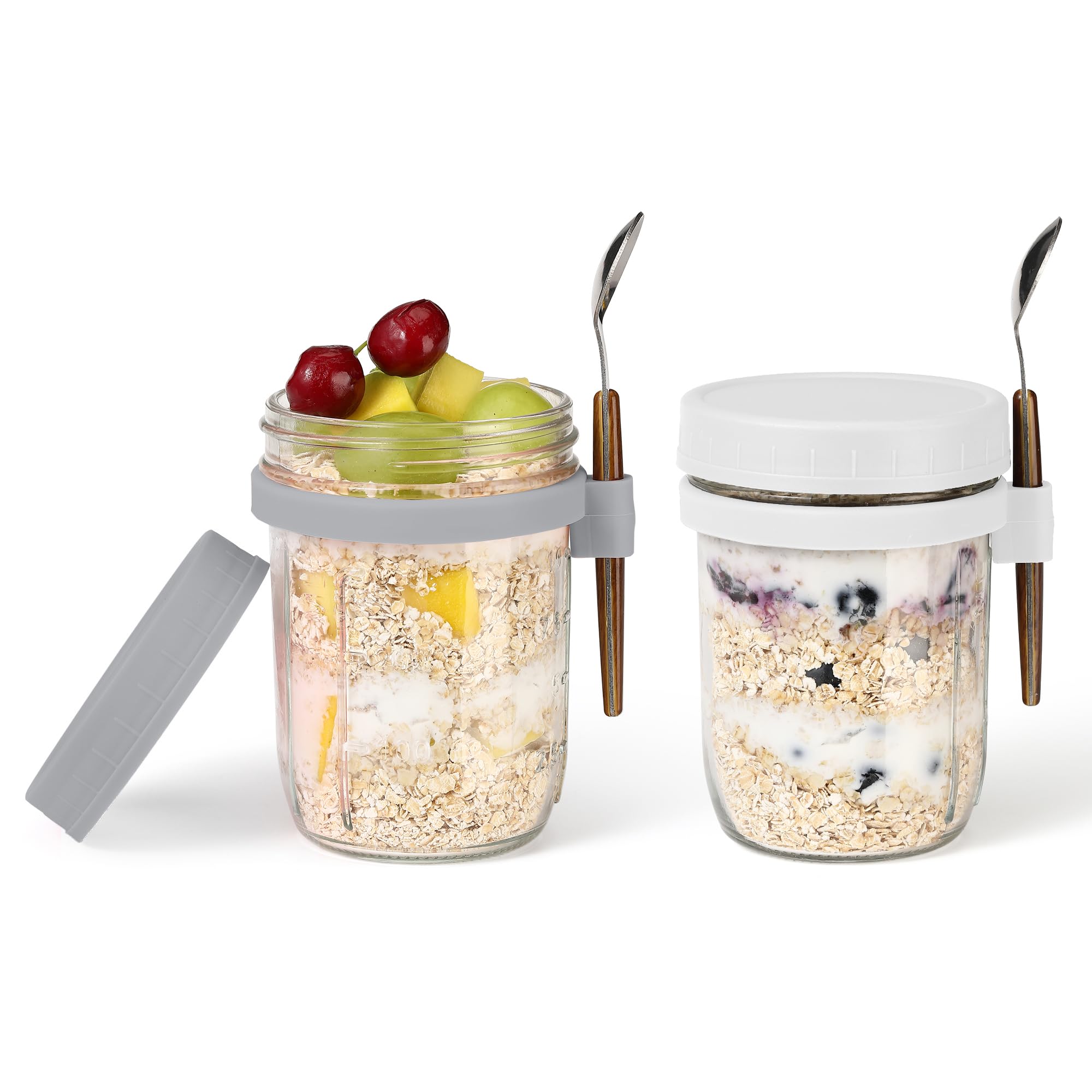 KAIZHOUZHOU frascos de vidrio para avena nocturna con frescura asegurada.