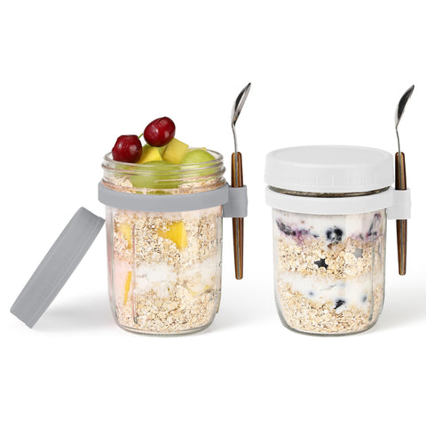 KAIZHOUZHOU frascos de vidrio para avena nocturna con frescura asegurada.