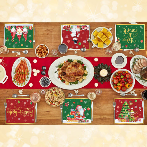 Kajaia manteles navidad diseño brillante crea ambiente festivo y práctico.