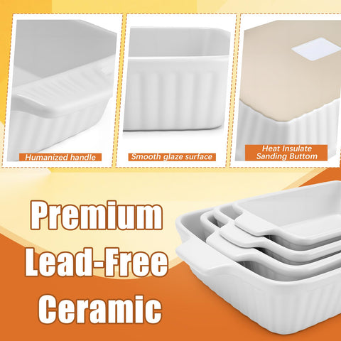 Cazuela cerámica rectangular KAKO 11-2 para lasaña y gratinados