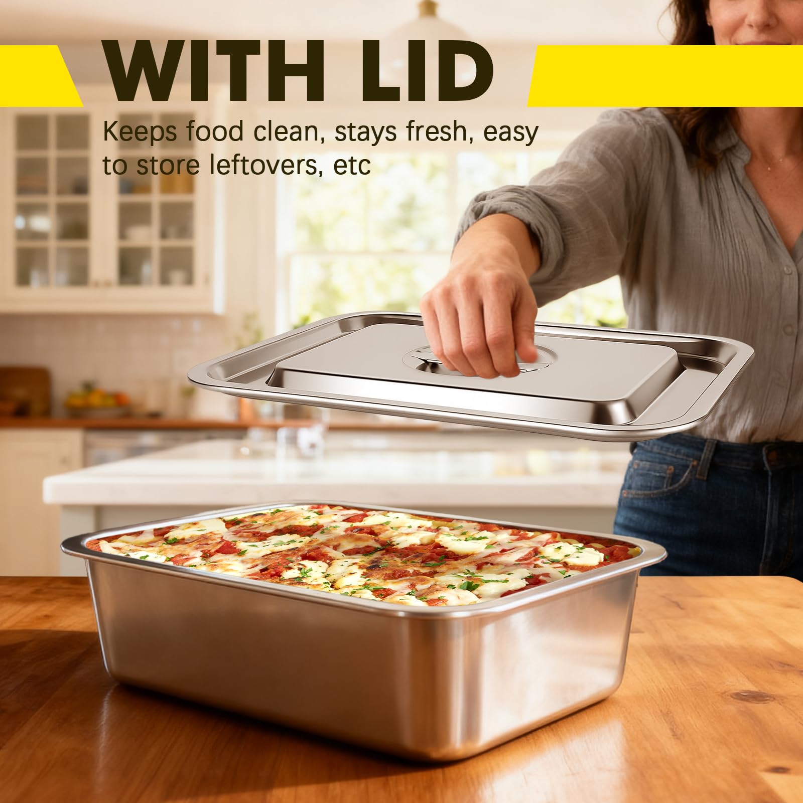 Tapa de acero inoxidable con ajuste perfecto para conservar jugos