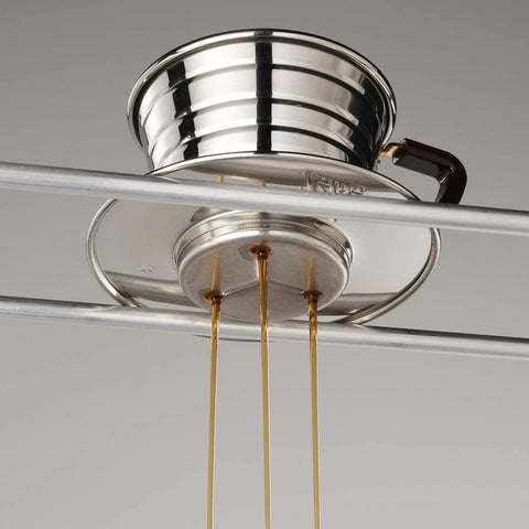 Kalita Wave 155, ángulo lateral, ideal para uso diario en cocina y café.