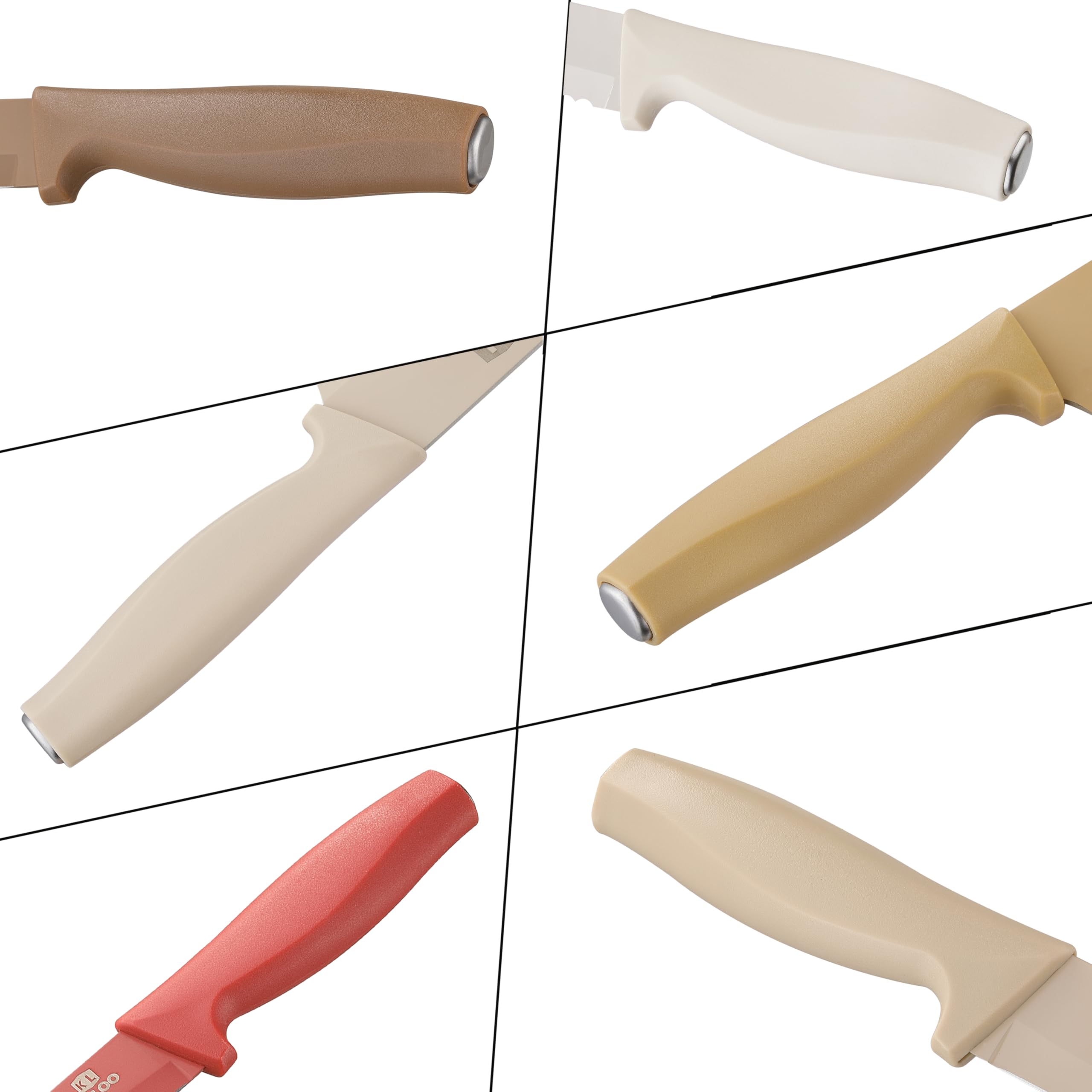 Kaloo cuchillo santoku de 6 pulgadas con mango cómodo para verduras.