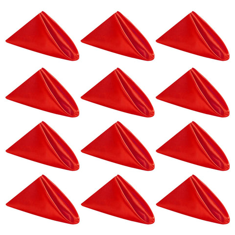 Kalopro servilletas satin rojas 20x20 cm para mesa elegante y reutilizable