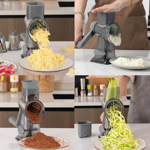 KalraMay verduras ralladas como zanahoria y zucchini para platos frescos.