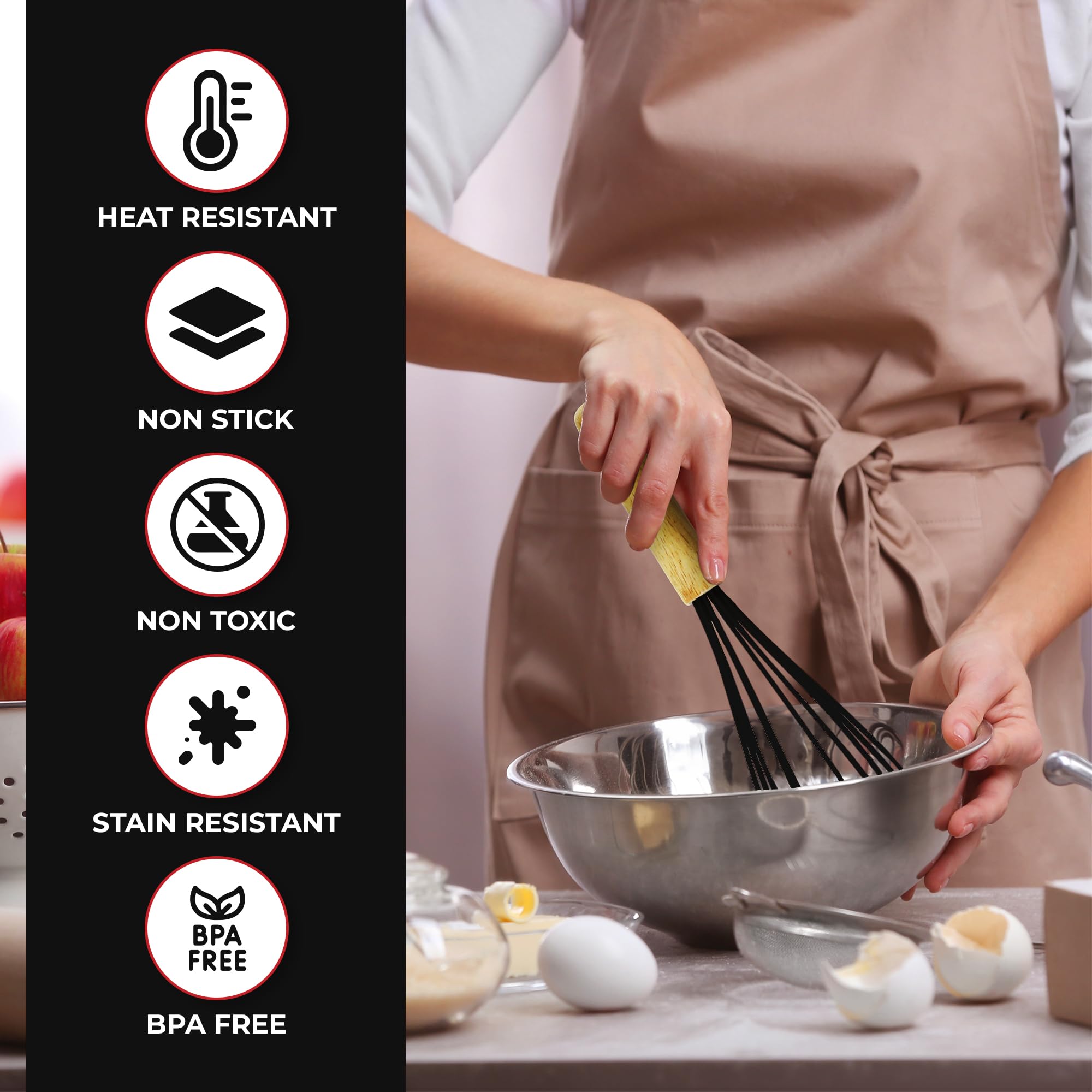 Kaluns juego de medidores y tapas, precisión para recetas.