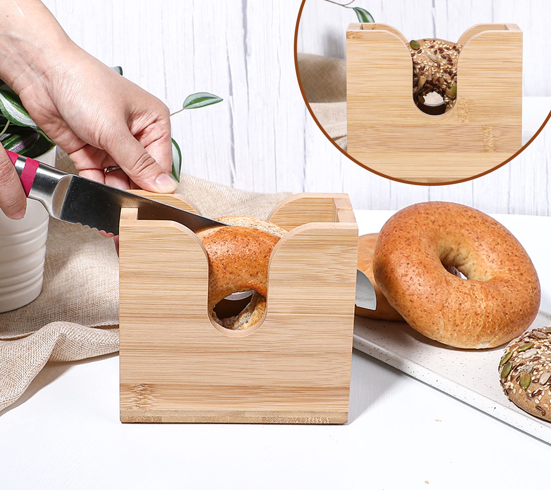 Kamehame guía de corte para roscas de pan, ayuda precisa.