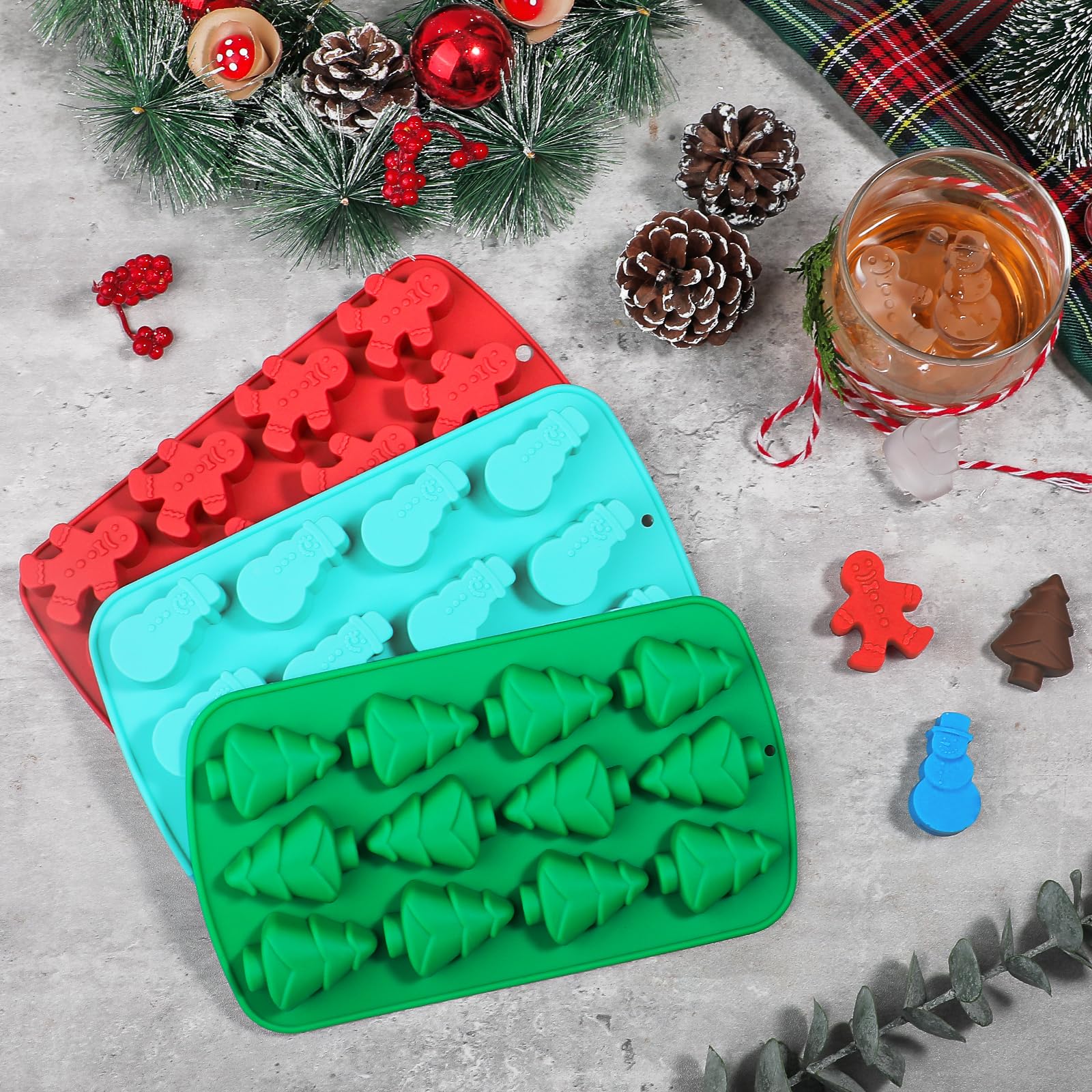 Kamehame, juego de moldes de silicona para bebidas y decoraciones festivas