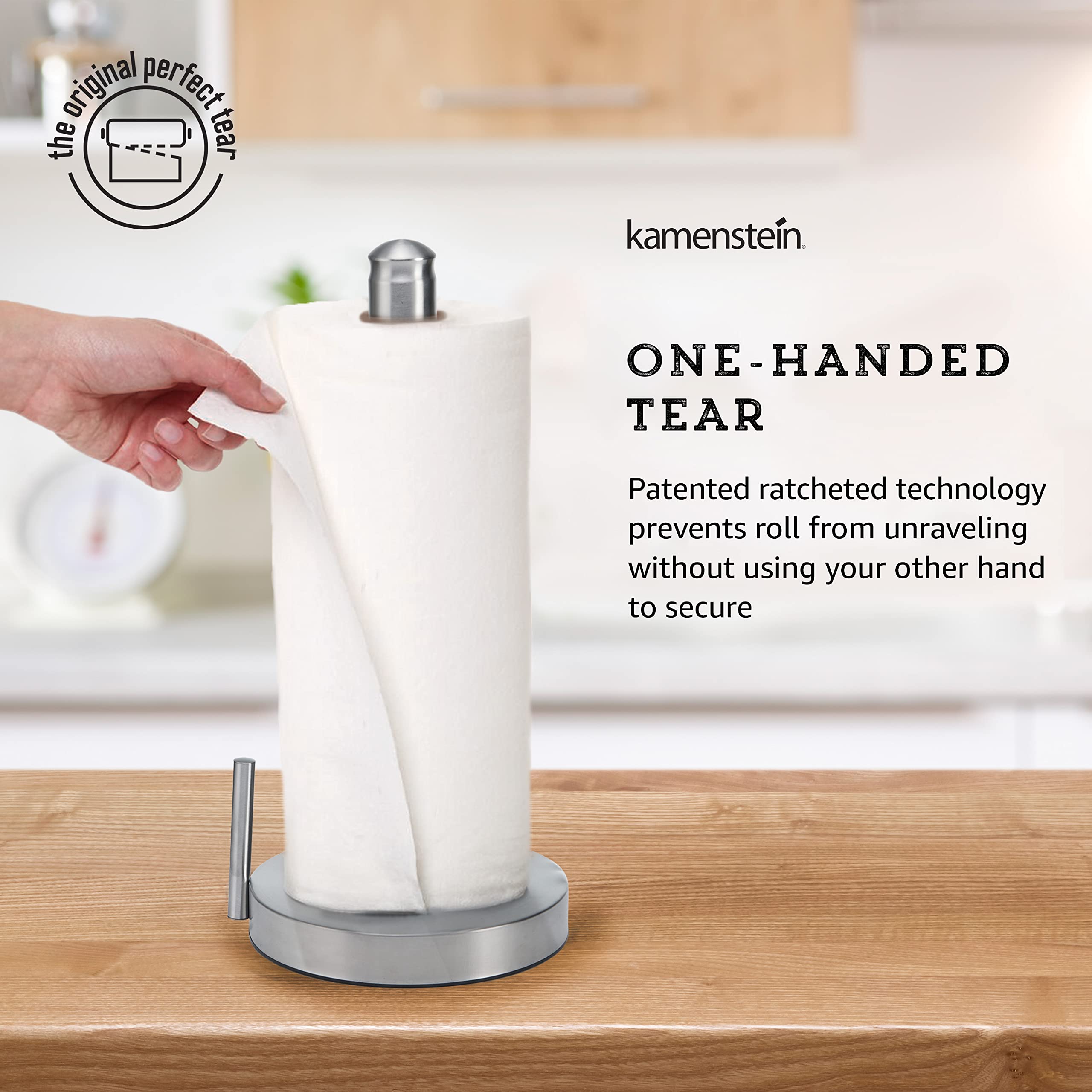 Kamenstein Perfect Tear base pesada, estable para uso diario