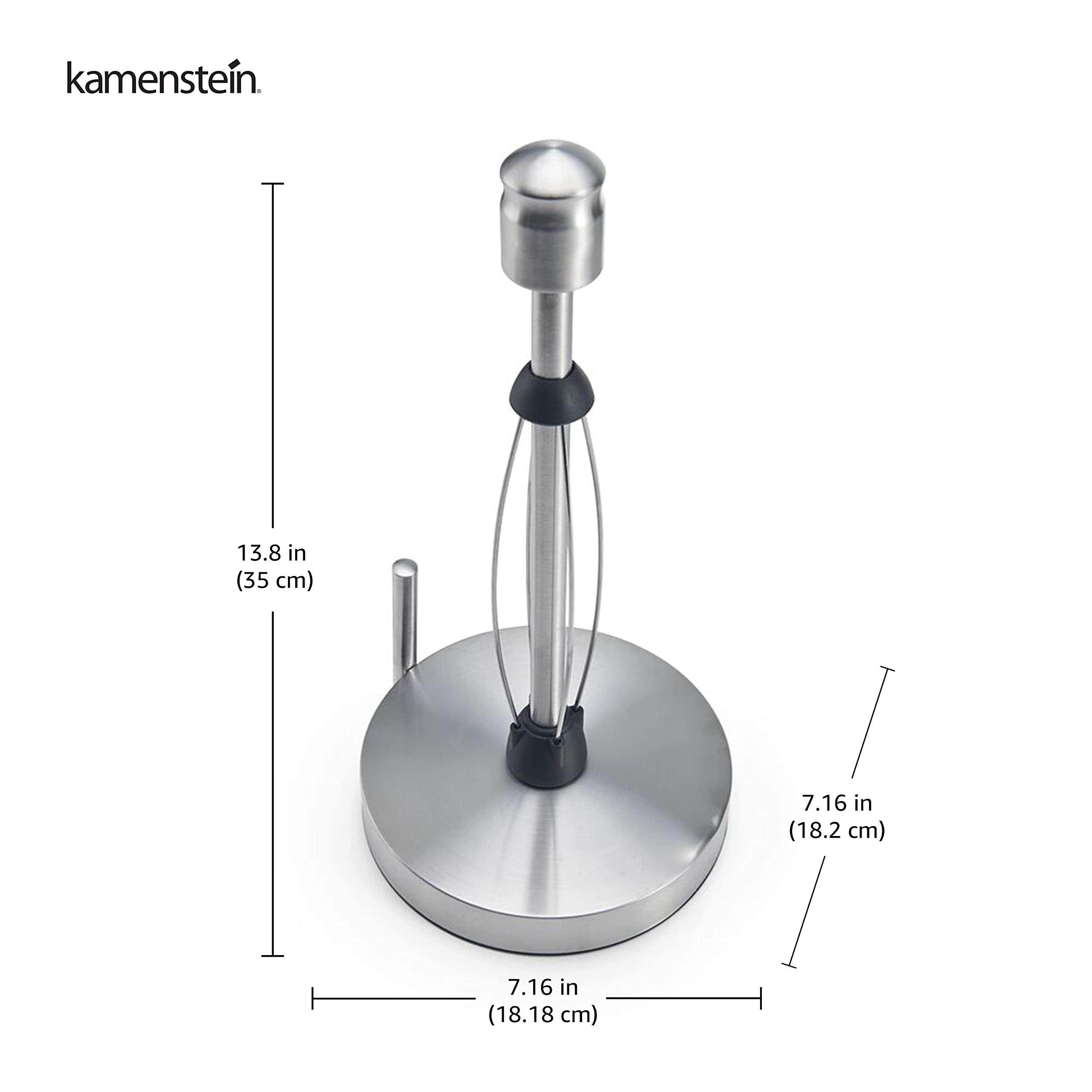 Kamenstein Perfect Tear diseño en acero inoxidable cepillado para cocina moderna