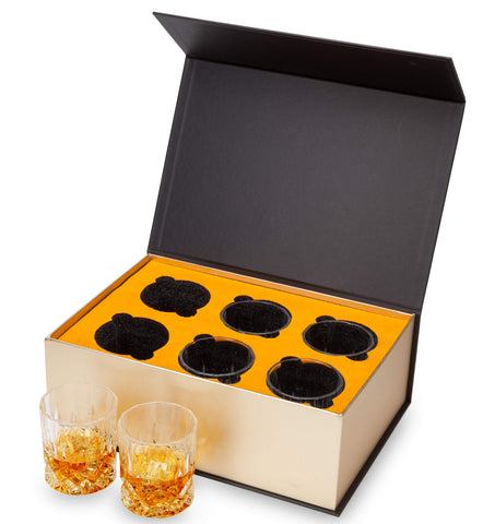Copa de whisky Kanars 10 onzas, cristal sin plomo y borde diamante.