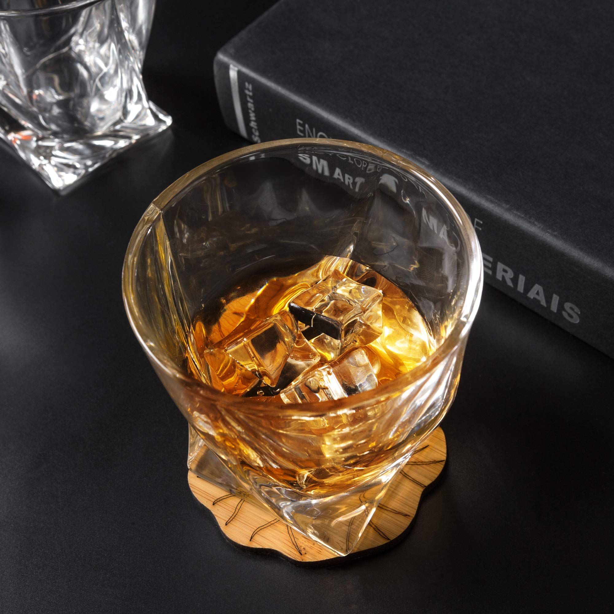 Vaso KANARS cristal sin plomo, 10 onzas, claridad para degustar whisky.