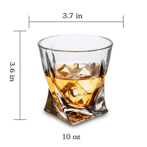 Vaso KANARS con diseño Lucifer, whisky torcido, tacto cómodo para beber.