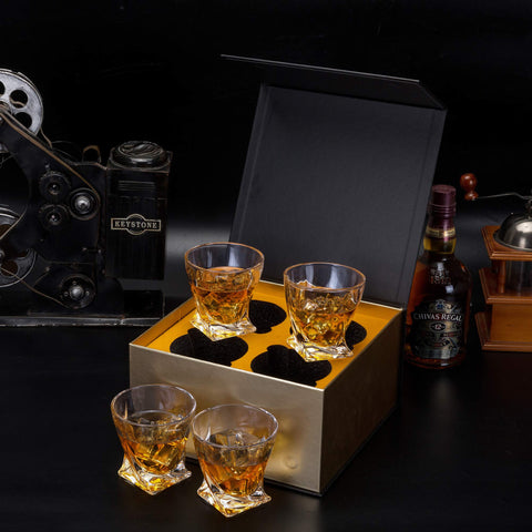 Vaso KANARS ideal para bourbon y scotch con hielo grande.