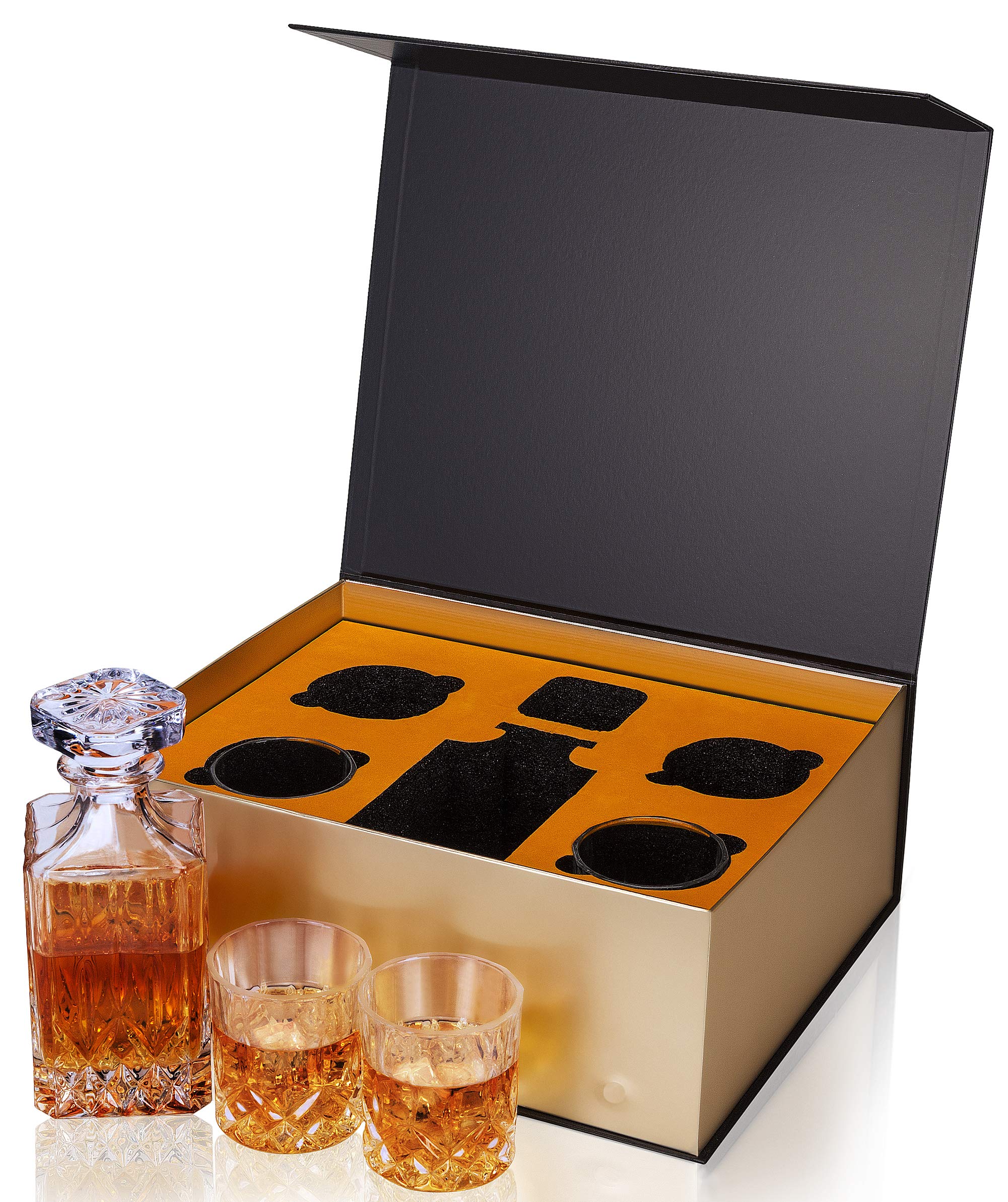 KANARS vasos de whisky en cristal, base estable para una experiencia de degustación