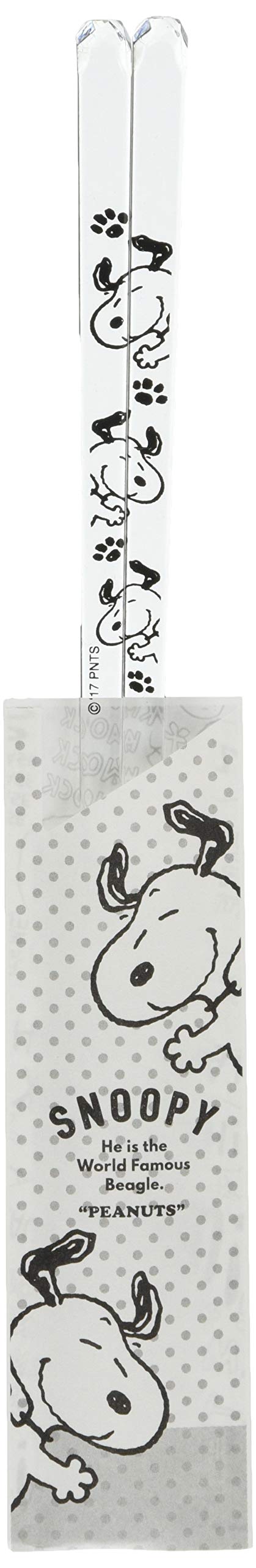 Palillos claros Kaneshotouki con Snoopy para disfrutar comidas con estilo.