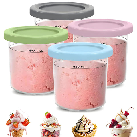 Pintas Kangbo para Ninja Creami de 16 oz en 4 pack, listas para múltiples sabores.
