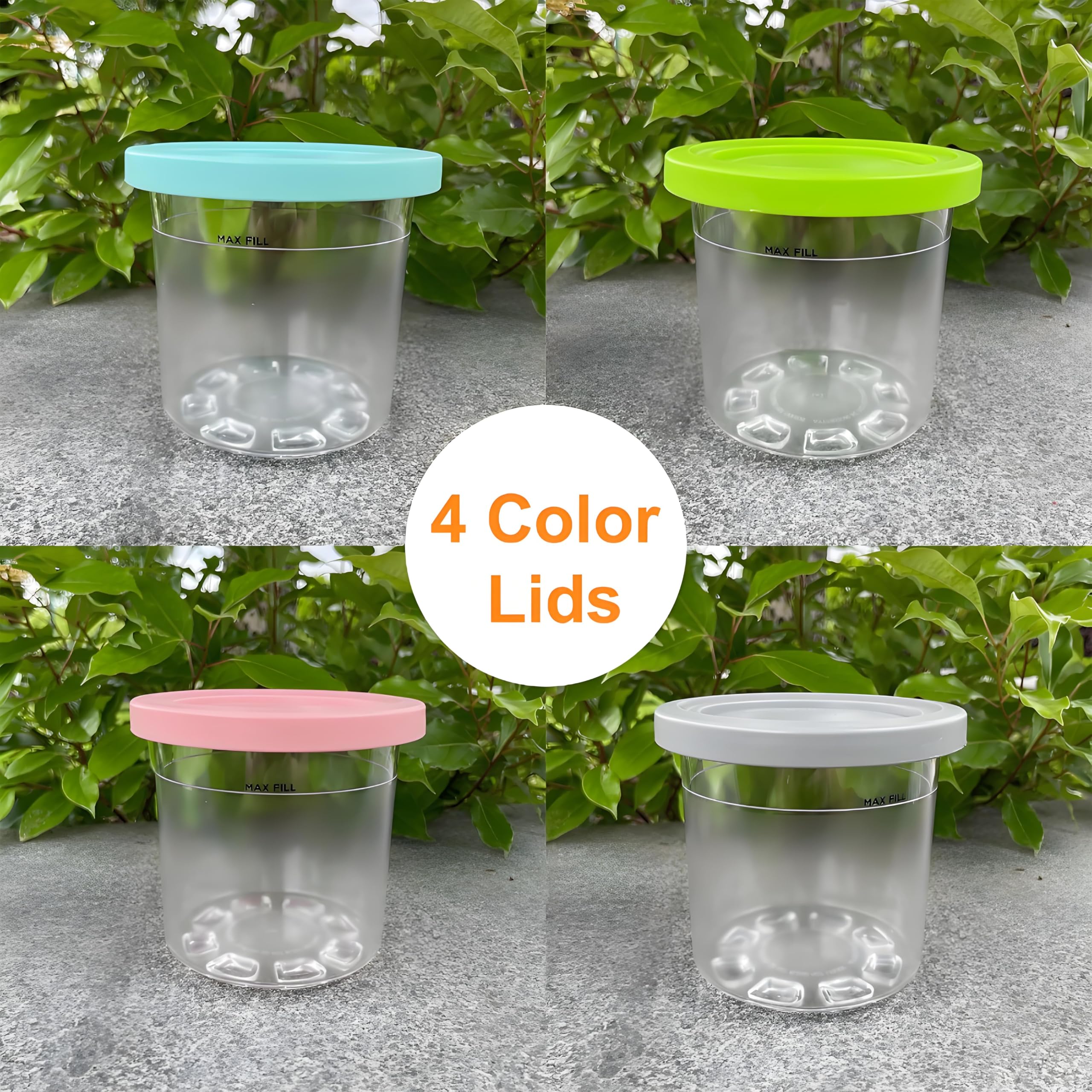 Pintas Kangbo para Ninja Creami, ideales para porciones familiares rápidas.