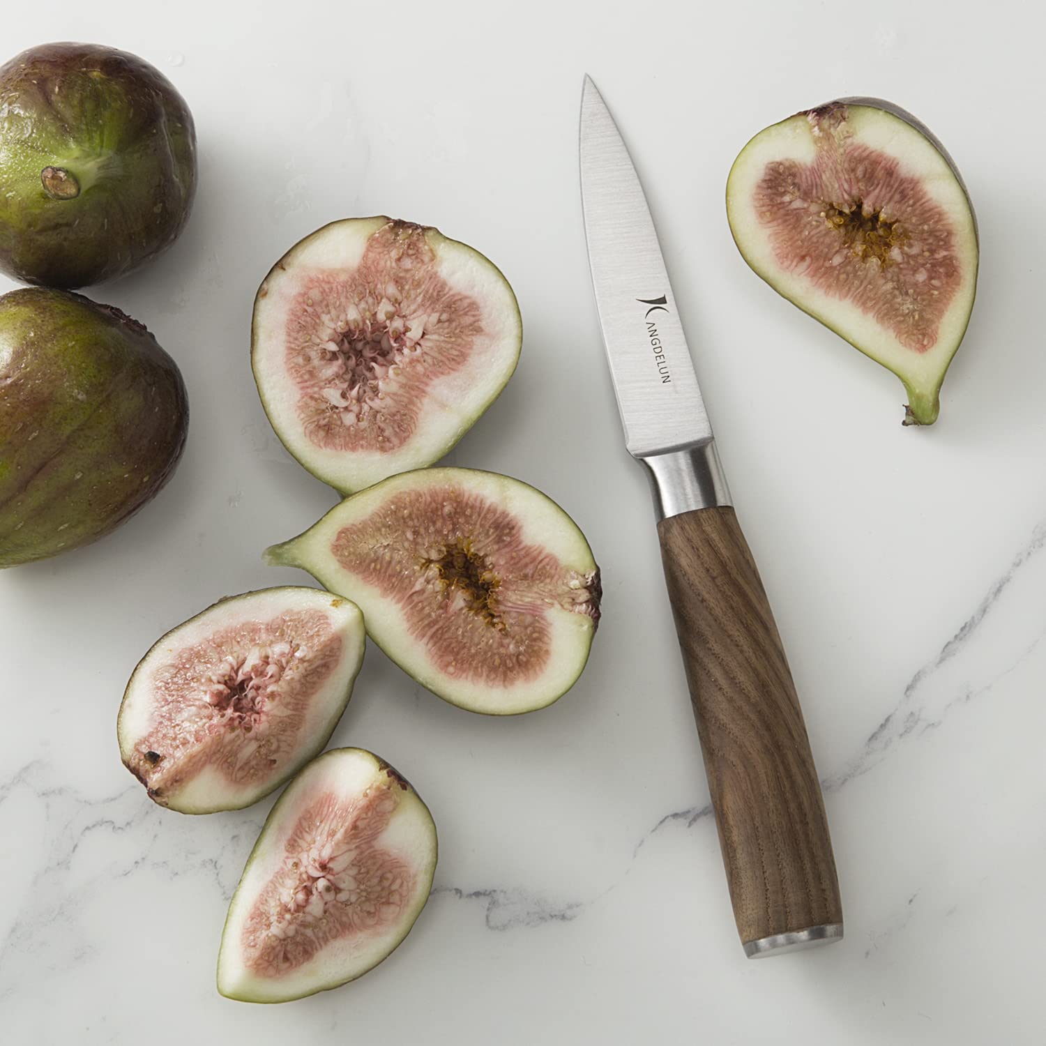 Kangdelun Natura: bloque de cuchillos de madera para almacenamiento ordenado