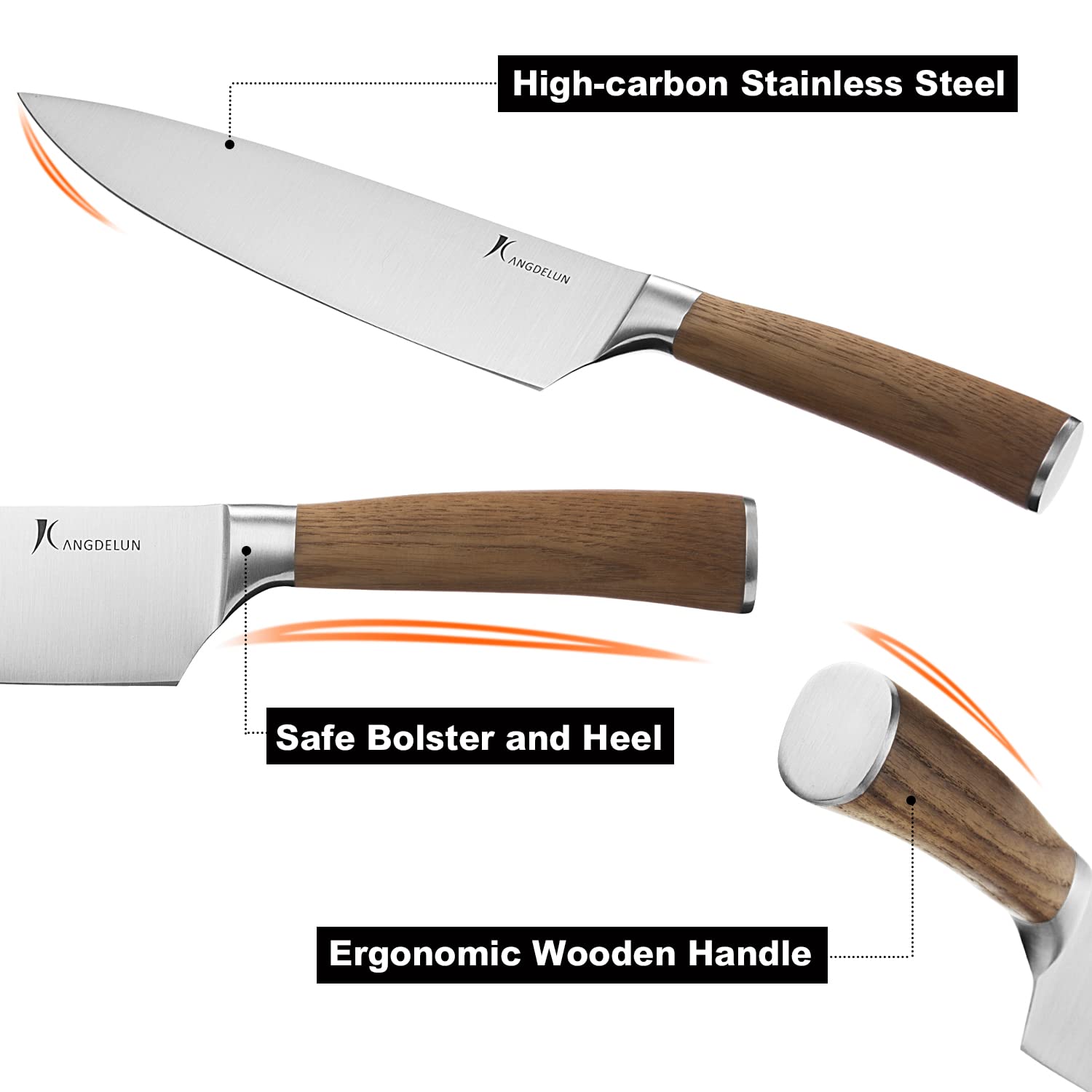 Kangdelun Natura: cuchillo utilidad 5 pulgadas para tareas rápidas