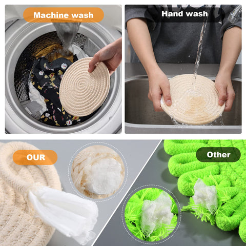 Kanmoon almohadillas de cocina absorben agua y calor; ideal para mesa