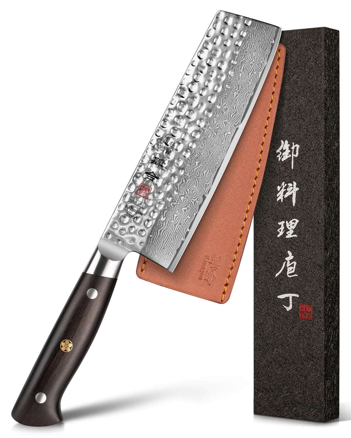 kanngou nakiri: hoja damascus 67 capas para cortar verduras con precisión